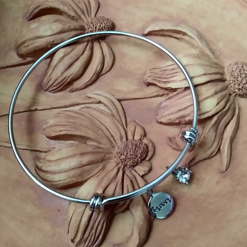 Tension FOREVER bracelet with Swarovski crystal